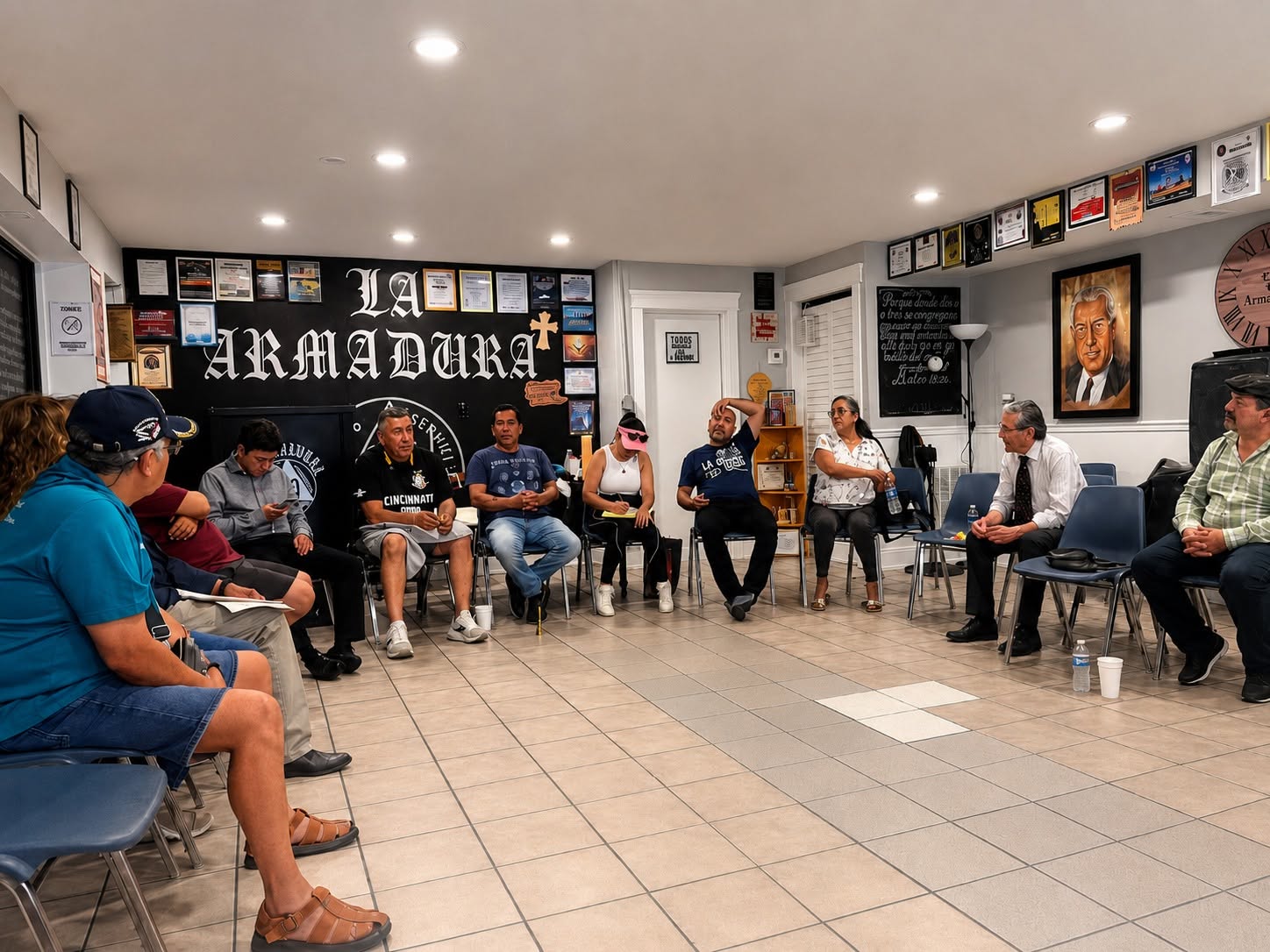 Reunión de trabajo en La Armadura